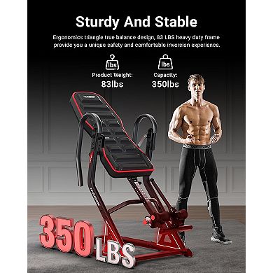 HARISON Heavy Duty Inversion Table for home use, Back Inversion Table with 3D Memory Foam (HRK-407)