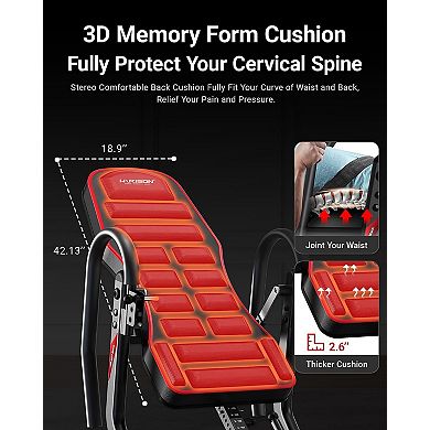 HARISON Heavy Duty Inversion Table for home use, Back Inversion Table with 3D Memory Foam (HRK-407)