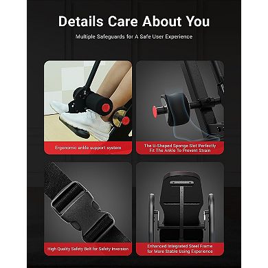 HARISON Heavy Duty Inversion Table for home use, Back Inversion Table with 3D Memory Foam (HRK-407)