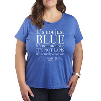 Plus Size The Devil Wears Prada It's Not Just Blue Graphic Tee