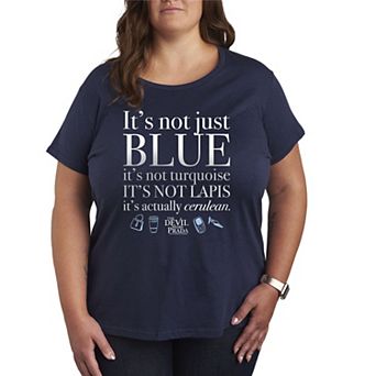 Plus Size The Devil Wears Prada It's Not Just Blue Graphic Tee