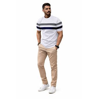 Men Trendy Color Block T Shirt