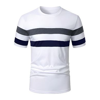 Men Trendy Color Block T Shirt