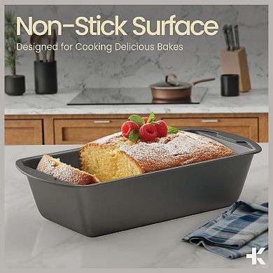 Nonstick Carbon Steel Loaf Pan 11" Bread Baking Pan, Oven Safe 450°F