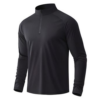 Men Quarter Zip Athletic Shirt
