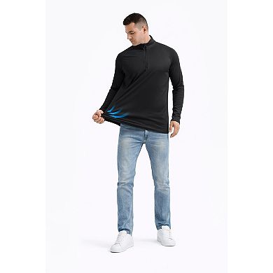 Men Quarter Zip Athletic Shirt