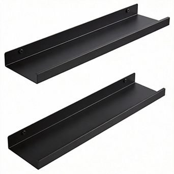 23.6" Floating Shelf Wall Decor Mounted Hanging Set for Bathroom Kitchen