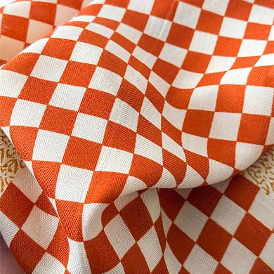 Women's Checkered Large Square Scarf Lightweight Head Neck Hair Wrap 35 Inch