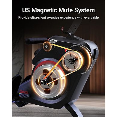 HARISON Magnetic Rowing Machines for Home, with 350 lbs Capacity and App Supported(HRK-W10)