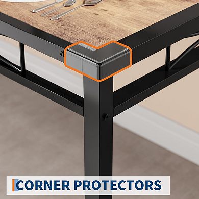 Dining Table Set for 2, Dining Table with 2 Upholstered Chairs, for Kitchen, Apartment