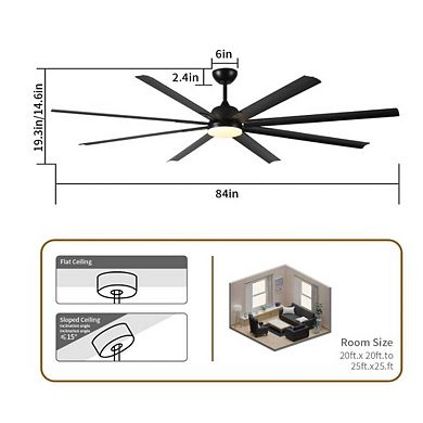 84-Inch Super Large Ceiling Fan