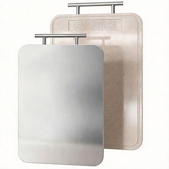 2 pc Titanium Double Sided Wheat Straw Chopping Board Easy Clean Large Kitchen