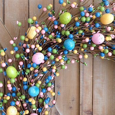 26" Spring Easter Wreath Door Decor for Indoor Outdoor