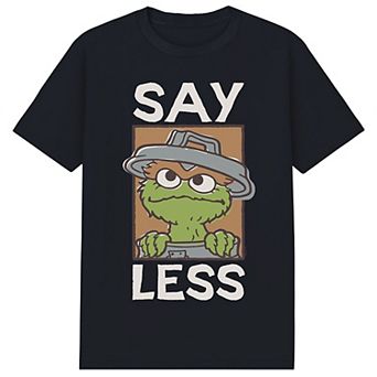 Men's Sesame Street Oscar Say Less Graphic Tee