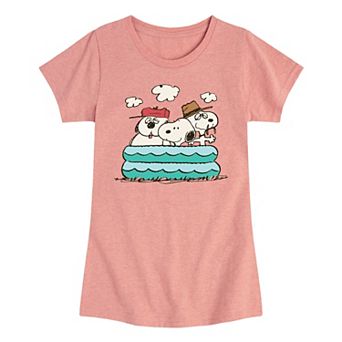 Girls 7-16 Peanuts Snoopy, Olaf, & Spike Graphic Tee
