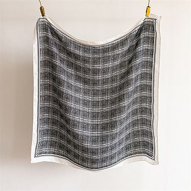 Women's Plaid Large Square Scarf Lightweight Head Neck Hair Wrap Shawl 35 Inch