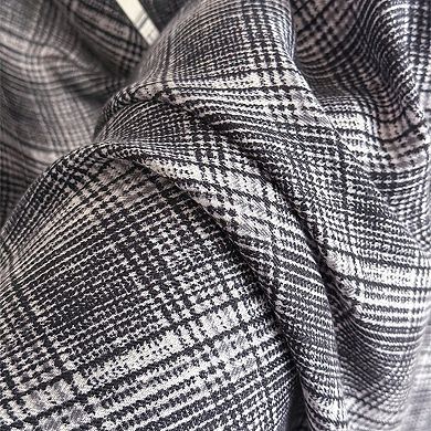 Women's Plaid Large Square Scarf Lightweight Head Neck Hair Wrap Shawl 35 Inch