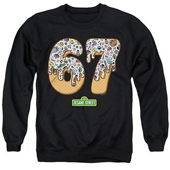 Men's Sesame Street Dripping 67 Graphic Sweatshirt