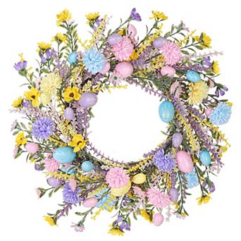 24" Easter Wreath Spring Artificial Wreath Home Decor
