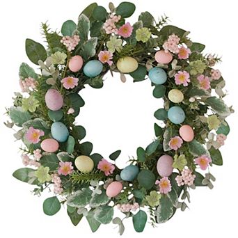 24" Easter Wreath Spring Summer Wedding Home Decor