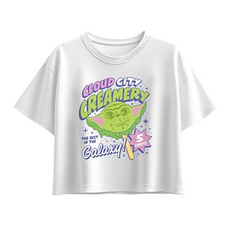 Girls 7-16 Star Wars Yoda Boxy Tee