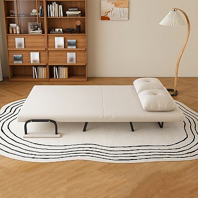 KWPZQEB 5-in-1 Convertible Folding Sofa Bed, 5-Position Adjustable Backrest