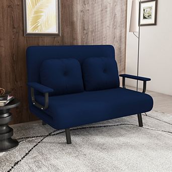 KWPZQEB 5-in-1 Convertible Folding Sofa Bed, 5-Position Adjustable Backrest