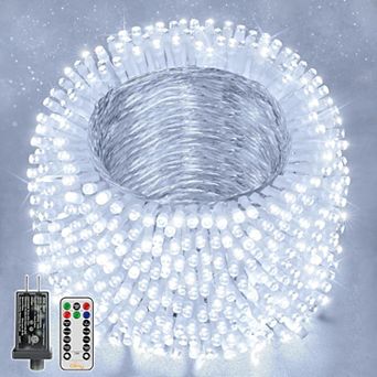 Ollny 1000 LED 382ft Cool White Christmas Lights