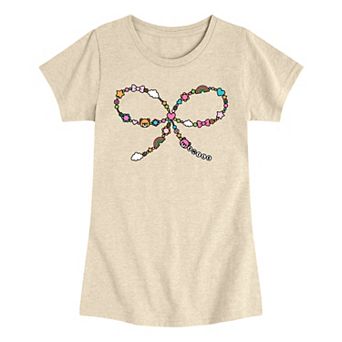 Girls 7-16 Friendship Beads Bow Graphic Tee