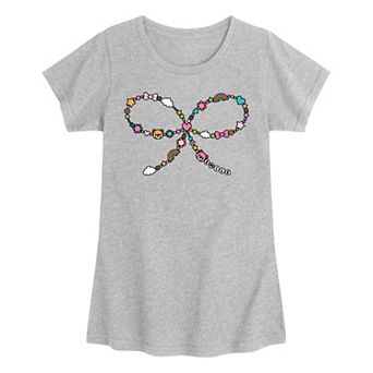 Girls 7-16 Friendship Beads Bow Graphic Tee