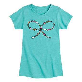Girls 7-16 Friendship Beads Bow Graphic Tee