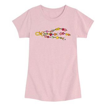 Girls 7-16 Charm Bracelet Keychain Graphic Tee