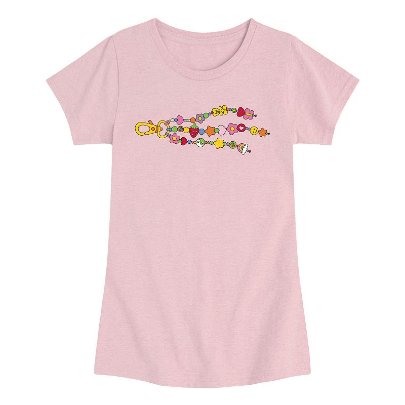 Girls 7-16 Charm Bracelet Keychain Graphic Tee, Girl's, 