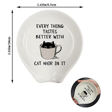 Coffee Spoon Rest Cat Lover Gift Bar Accessory