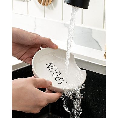 Spoon Rest Ceramic for Kitchen Counter 4 pack