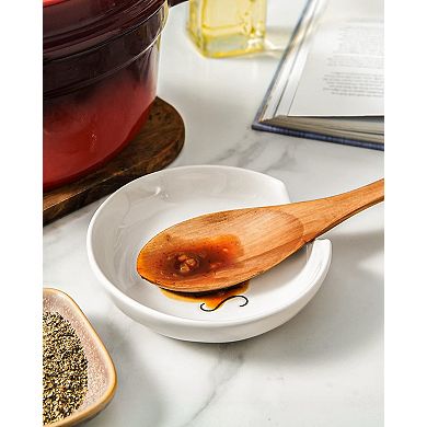 Spoon Rest Ceramic for Kitchen Counter 4 pack