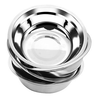 6 pc Salad Mixing Stainless Steel Serving Bowl