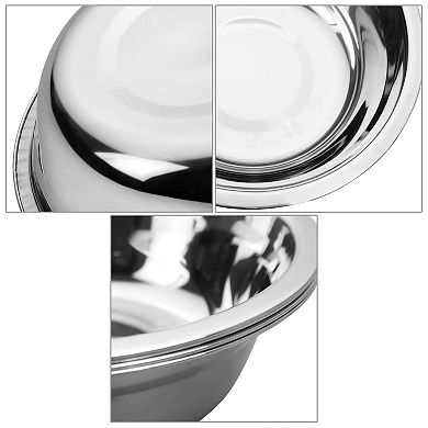 6PCS Salad Mixing Stainless Steel Serving Bowl