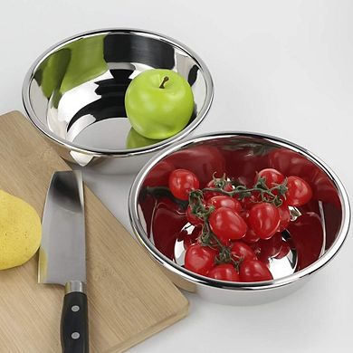 4PCS 1.5QT Stainless Steel Mixing Bowl Salad Set Heavy Duty Metal