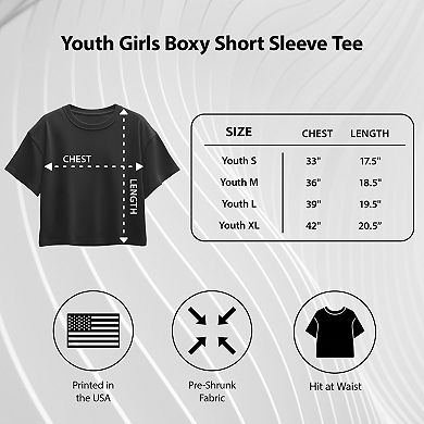 Girls 7-16 Fresh Strawberries Basket Boxy Tee