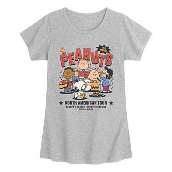 Girls 7-16 Peanuts North American Tour Graphic Tee