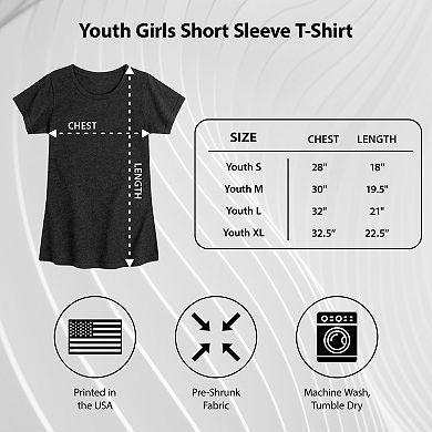 Girls 7-16 Peanuts Snoopy & Woodstock American Flag Graphic Tee