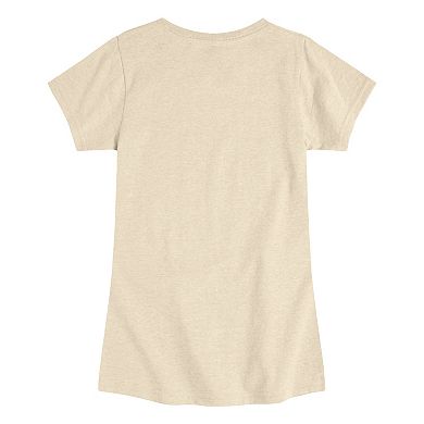 Girls 7-16 Hibiscus & Ocean Wave Graphic Tee