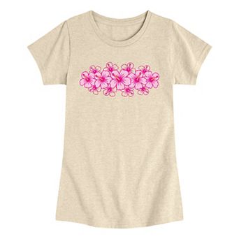 Girls 7-16 Hibiscus Flowers Graphic Tee