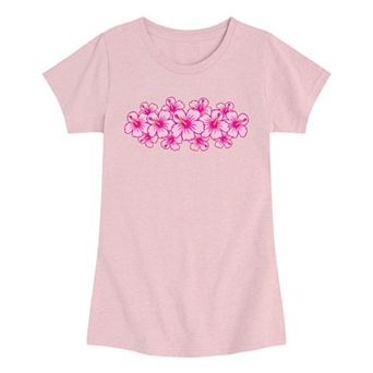 Girls 7-16 Hibiscus Flowers Graphic Tee