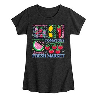 Girls 7-16 Summer Fresh Market Graphic Tee