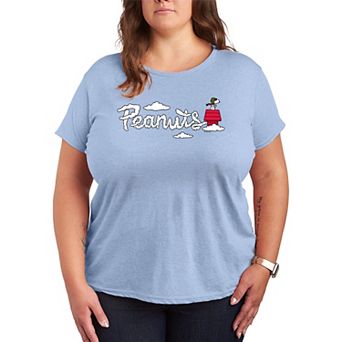 Plus Size Peanuts Snoopy Flying Ace Graphic Tee