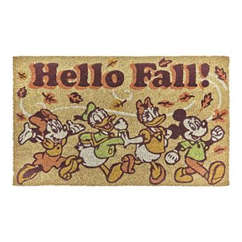 Disney's Mickey Mouse & Friends Hello Fall Coir Doormat