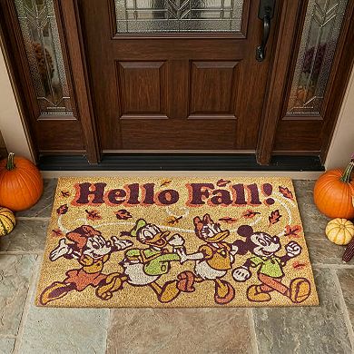 Disney's Mickey Mouse & Friends Hello Fall Coir Doormat