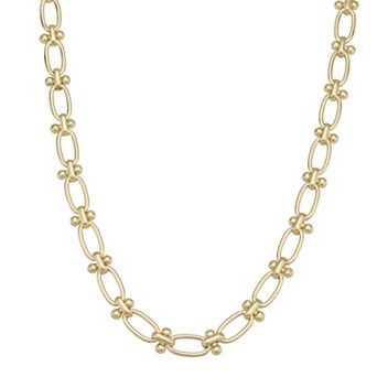 SO® Gold Tone Statement Chain Necklace